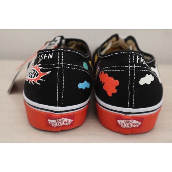 Vans x  Kaitlin Chan Men's Sz 12 Black OTW Gallery Pride Authentic Sneakers SIB - Picture 2 of 12